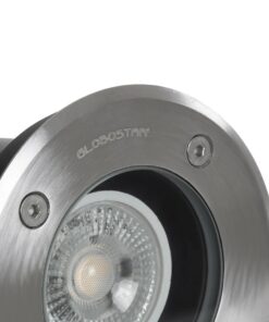 kelvo® KERIA KLV-101-0275 Χωνευτό Φωτιστικό Σποτ Δαπέδου για Λάμπα MR16 με Ντουί GU10 AC 220-240V Αδιάβροχο IP68 IK09 – Ανοξείδωτο Ατσάλι SS316 – Μ11 x Π11 x Υ11.5cm / Q10.4cm