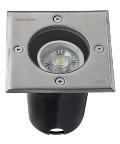 kelvo® KERIA KLV-101-0276 Χωνευτό Φωτιστικό Σποτ Δαπέδου για Λάμπα MR16 με Ντουί GU10 AC 220-240V Αδιάβροχο IP68 IK09 – Ανοξείδωτο Ατσάλι SS316 – Μ11 x Π11 x Υ11.5cm / Q10.4cm