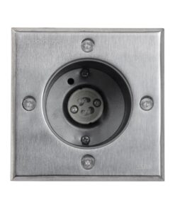 kelvo® KERIA KLV-101-0276 Χωνευτό Φωτιστικό Σποτ Δαπέδου για Λάμπα MR16 με Ντουί GU10 AC 220-240V Αδιάβροχο IP68 IK09 – Ανοξείδωτο Ατσάλι SS316 – Μ11 x Π11 x Υ11.5cm / Q10.4cm