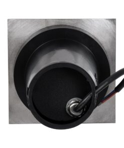 kelvo® KERIA KLV-101-0276 Χωνευτό Φωτιστικό Σποτ Δαπέδου για Λάμπα MR16 με Ντουί GU10 AC 220-240V Αδιάβροχο IP68 IK09 – Ανοξείδωτο Ατσάλι SS316 – Μ11 x Π11 x Υ11.5cm / Q10.4cm