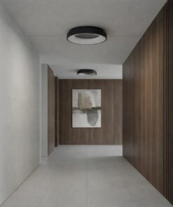 kelvo® SALEM KLV-101-0277 Φωτιστικό Οροφής LED 75W 7500lm 120° AC 220-240V IP20 Ρυθμιζόμενο Λευκό CCT με Χειριστήριο από 2700K έως 6000K Dimmable – Lumileds SMD Chip – Μαύρο Ματ – Μ45 x Π45 x Υ9.5cm – 3 Χρόνια Εγγύηση