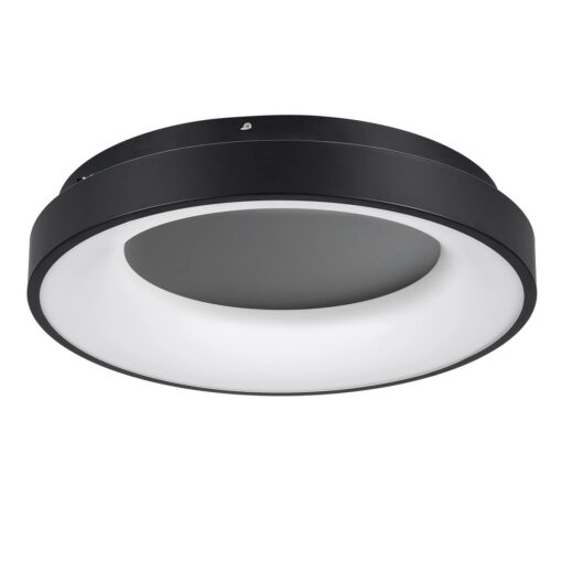 kelvo® SALEM KLV-101-0277 Φωτιστικό Οροφής LED 75W 7500lm 120° AC 220-240V IP20 Ρυθμιζόμενο Λευκό CCT με Χειριστήριο από 2700K έως 6000K Dimmable – Lumileds SMD Chip – Μαύρο Ματ – Μ45 x Π45 x Υ9.5cm – 3 Χρόνια Εγγύηση