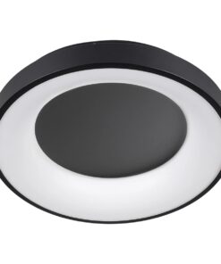 kelvo® SALEM KLV-101-0277 Φωτιστικό Οροφής LED 75W 7500lm 120° AC 220-240V IP20 Ρυθμιζόμενο Λευκό CCT με Χειριστήριο από 2700K έως 6000K Dimmable – Lumileds SMD Chip – Μαύρο Ματ – Μ45 x Π45 x Υ9.5cm – 3 Χρόνια Εγγύηση