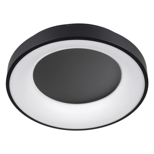kelvo® SALEM KLV-101-0277 Φωτιστικό Οροφής LED 75W 7500lm 120° AC 220-240V IP20 Ρυθμιζόμενο Λευκό CCT με Χειριστήριο από 2700K έως 6000K Dimmable – Lumileds SMD Chip – Μαύρο Ματ – Μ45 x Π45 x Υ9.5cm – 3 Χρόνια Εγγύηση