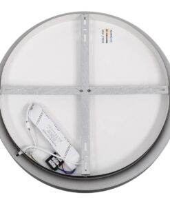 kelvo® SALEM KLV-101-0277 Φωτιστικό Οροφής LED 75W 7500lm 120° AC 220-240V IP20 Ρυθμιζόμενο Λευκό CCT με Χειριστήριο από 2700K έως 6000K Dimmable – Lumileds SMD Chip – Μαύρο Ματ – Μ45 x Π45 x Υ9.5cm – 3 Χρόνια Εγγύηση