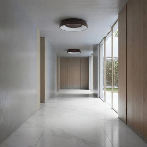 kelvo® SALEM KLV-101-0280 Φωτιστικό Οροφής LED 75W 7500lm 120° AC 220-240V IP20 Ρυθμιζόμενο Λευκό CCT με Χειριστήριο από 2700K έως 6000K Dimmable – Lumileds SMD Chip – Καφέ Ματ – Μ45 x Π45 x Υ9.5cm – 3 Χρόνια Εγγύηση