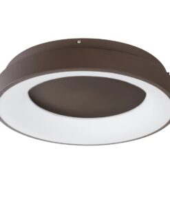 kelvo® SALEM KLV-101-0280 Φωτιστικό Οροφής LED 75W 7500lm 120° AC 220-240V IP20 Ρυθμιζόμενο Λευκό CCT με Χειριστήριο από 2700K έως 6000K Dimmable – Lumileds SMD Chip – Καφέ Ματ – Μ45 x Π45 x Υ9.5cm – 3 Χρόνια Εγγύηση