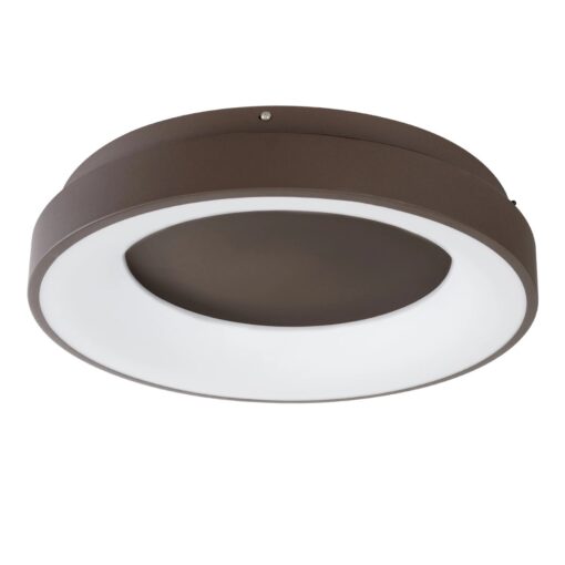 kelvo® SALEM KLV-101-0280 Φωτιστικό Οροφής LED 75W 7500lm 120° AC 220-240V IP20 Ρυθμιζόμενο Λευκό CCT με Χειριστήριο από 2700K έως 6000K Dimmable – Lumileds SMD Chip – Καφέ Ματ – Μ45 x Π45 x Υ9.5cm – 3 Χρόνια Εγγύηση
