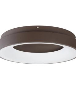 kelvo® SALEM KLV-101-0280 Φωτιστικό Οροφής LED 75W 7500lm 120° AC 220-240V IP20 Ρυθμιζόμενο Λευκό CCT με Χειριστήριο από 2700K έως 6000K Dimmable – Lumileds SMD Chip – Καφέ Ματ – Μ45 x Π45 x Υ9.5cm – 3 Χρόνια Εγγύηση