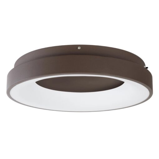 kelvo® SALEM KLV-101-0280 Φωτιστικό Οροφής LED 75W 7500lm 120° AC 220-240V IP20 Ρυθμιζόμενο Λευκό CCT με Χειριστήριο από 2700K έως 6000K Dimmable – Lumileds SMD Chip – Καφέ Ματ – Μ45 x Π45 x Υ9.5cm – 3 Χρόνια Εγγύηση