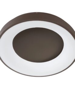 kelvo® SALEM KLV-101-0280 Φωτιστικό Οροφής LED 75W 7500lm 120° AC 220-240V IP20 Ρυθμιζόμενο Λευκό CCT με Χειριστήριο από 2700K έως 6000K Dimmable – Lumileds SMD Chip – Καφέ Ματ – Μ45 x Π45 x Υ9.5cm – 3 Χρόνια Εγγύηση