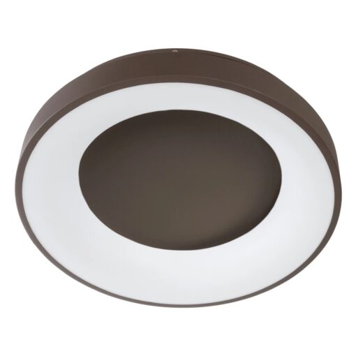 kelvo® SALEM KLV-101-0280 Φωτιστικό Οροφής LED 75W 7500lm 120° AC 220-240V IP20 Ρυθμιζόμενο Λευκό CCT με Χειριστήριο από 2700K έως 6000K Dimmable – Lumileds SMD Chip – Καφέ Ματ – Μ45 x Π45 x Υ9.5cm – 3 Χρόνια Εγγύηση
