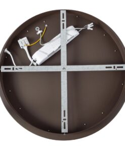 kelvo® SALEM KLV-101-0280 Φωτιστικό Οροφής LED 75W 7500lm 120° AC 220-240V IP20 Ρυθμιζόμενο Λευκό CCT με Χειριστήριο από 2700K έως 6000K Dimmable – Lumileds SMD Chip – Καφέ Ματ – Μ45 x Π45 x Υ9.5cm – 3 Χρόνια Εγγύηση