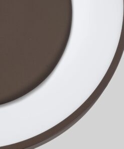 kelvo® SALEM KLV-101-0280 Φωτιστικό Οροφής LED 75W 7500lm 120° AC 220-240V IP20 Ρυθμιζόμενο Λευκό CCT με Χειριστήριο από 2700K έως 6000K Dimmable – Lumileds SMD Chip – Καφέ Ματ – Μ45 x Π45 x Υ9.5cm – 3 Χρόνια Εγγύηση