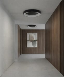 kelvo® SALEM KLV-101-0281 Φωτιστικό Οροφής LED 105W 10500lm 120° AC 220-240V IP20 Ρυθμιζόμενο Λευκό CCT με Χειριστήριο από 2700K έως 6000K Dimmable – Lumileds SMD Chip – Μαύρο Ματ – Μ60 x Π60 x Υ9.5cm – 3 Χρόνια Εγγύηση