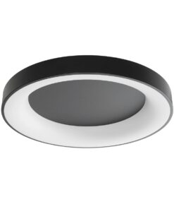 kelvo® SALEM KLV-101-0281 Φωτιστικό Οροφής LED 105W 10500lm 120° AC 220-240V IP20 Ρυθμιζόμενο Λευκό CCT με Χειριστήριο από 2700K έως 6000K Dimmable – Lumileds SMD Chip – Μαύρο Ματ – Μ60 x Π60 x Υ9.5cm – 3 Χρόνια Εγγύηση