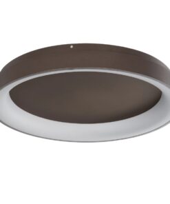 kelvo® SALEM KLV-101-0284 Φωτιστικό Οροφής LED 105W 10500lm 120° AC 220-240V IP20 Ρυθμιζόμενο Λευκό CCT με Χειριστήριο από 2700K έως 6000K Dimmable – Lumileds SMD Chip – Καφέ Ματ – Μ60 x Π60 x Υ9.5cm – 3 Χρόνια Εγγύηση