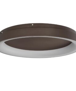 kelvo® SALEM KLV-101-0284 Φωτιστικό Οροφής LED 105W 10500lm 120° AC 220-240V IP20 Ρυθμιζόμενο Λευκό CCT με Χειριστήριο από 2700K έως 6000K Dimmable – Lumileds SMD Chip – Καφέ Ματ – Μ60 x Π60 x Υ9.5cm – 3 Χρόνια Εγγύηση