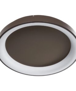 kelvo® SALEM KLV-101-0284 Φωτιστικό Οροφής LED 105W 10500lm 120° AC 220-240V IP20 Ρυθμιζόμενο Λευκό CCT με Χειριστήριο από 2700K έως 6000K Dimmable – Lumileds SMD Chip – Καφέ Ματ – Μ60 x Π60 x Υ9.5cm – 3 Χρόνια Εγγύηση