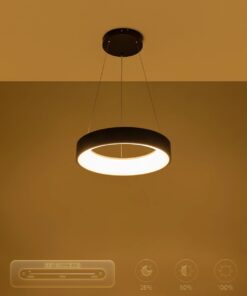 kelvo® SALEM KLV-101-0285 Κρεμαστό Φωτιστικό Οροφής LED 75W 7500lm 120° AC 220-240V IP20 Ρυθμιζόμενο Λευκό CCT με Χειριστήριο από 2700K έως 6000K Dimmable – Lumileds SMD Chip – Μαύρο Ματ – Μ45 x Π45 x Υ6cm – 3 Χρόνια Εγγύηση