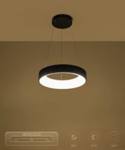 kelvo® SALEM KLV-101-0285 Κρεμαστό Φωτιστικό Οροφής LED 75W 7500lm 120° AC 220-240V IP20 Ρυθμιζόμενο Λευκό CCT με Χειριστήριο από 2700K έως 6000K Dimmable – Lumileds SMD Chip – Μαύρο Ματ – Μ45 x Π45 x Υ6cm – 3 Χρόνια Εγγύηση