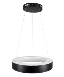kelvo® SALEM KLV-101-0285 Κρεμαστό Φωτιστικό Οροφής LED 75W 7500lm 120° AC 220-240V IP20 Ρυθμιζόμενο Λευκό CCT με Χειριστήριο από 2700K έως 6000K Dimmable – Lumileds SMD Chip – Μαύρο Ματ – Μ45 x Π45 x Υ6cm – 3 Χρόνια Εγγύηση