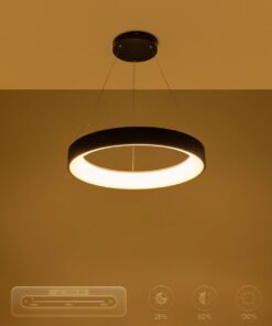 kelvo® SALEM KLV-101-0289 Κρεμαστό Φωτιστικό Οροφής LED 105W 10500lm 120° AC 220-240V IP20 Ρυθμιζόμενο Λευκό CCT με Χειριστήριο από 2700K έως 6000K Dimmable – Lumileds SMD Chip – Μαύρο Ματ – Μ60 x Π60 x Υ6cm – 3 Χρόνια Εγγύηση