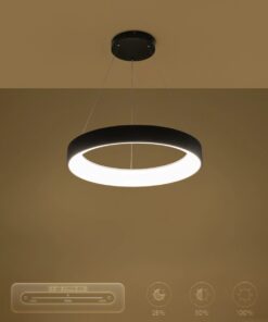 kelvo® SALEM KLV-101-0289 Κρεμαστό Φωτιστικό Οροφής LED 105W 10500lm 120° AC 220-240V IP20 Ρυθμιζόμενο Λευκό CCT με Χειριστήριο από 2700K έως 6000K Dimmable – Lumileds SMD Chip – Μαύρο Ματ – Μ60 x Π60 x Υ6cm – 3 Χρόνια Εγγύηση