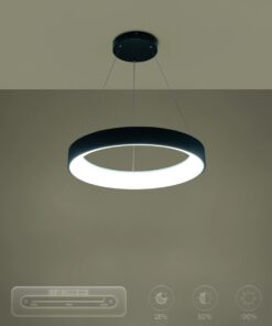 kelvo® SALEM KLV-101-0289 Κρεμαστό Φωτιστικό Οροφής LED 105W 10500lm 120° AC 220-240V IP20 Ρυθμιζόμενο Λευκό CCT με Χειριστήριο από 2700K έως 6000K Dimmable – Lumileds SMD Chip – Μαύρο Ματ – Μ60 x Π60 x Υ6cm – 3 Χρόνια Εγγύηση
