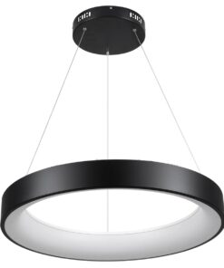 kelvo® SALEM KLV-101-0289 Κρεμαστό Φωτιστικό Οροφής LED 105W 10500lm 120° AC 220-240V IP20 Ρυθμιζόμενο Λευκό CCT με Χειριστήριο από 2700K έως 6000K Dimmable – Lumileds SMD Chip – Μαύρο Ματ – Μ60 x Π60 x Υ6cm – 3 Χρόνια Εγγύηση