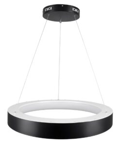 kelvo® SALEM KLV-101-0289 Κρεμαστό Φωτιστικό Οροφής LED 105W 10500lm 120° AC 220-240V IP20 Ρυθμιζόμενο Λευκό CCT με Χειριστήριο από 2700K έως 6000K Dimmable – Lumileds SMD Chip – Μαύρο Ματ – Μ60 x Π60 x Υ6cm – 3 Χρόνια Εγγύηση