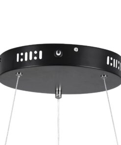 kelvo® SALEM KLV-101-0289 Κρεμαστό Φωτιστικό Οροφής LED 105W 10500lm 120° AC 220-240V IP20 Ρυθμιζόμενο Λευκό CCT με Χειριστήριο από 2700K έως 6000K Dimmable – Lumileds SMD Chip – Μαύρο Ματ – Μ60 x Π60 x Υ6cm – 3 Χρόνια Εγγύηση