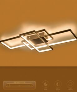 kelvo® QUADRA KLV-101-0293 Φωτιστικό Οροφής LED 100W 10000lm 120° AC 220-240V IP20 Ρυθμιζόμενο Λευκό CCT με Χειριστήριο από 2700K έως 6000K Dimmable – Lumileds SMD Chip – Μαύρο Ματ – Μ85 x Π45 x Υ9cm – 3 Χρόνια Εγγύηση