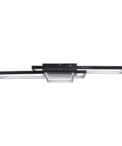 kelvo® QUADRA KLV-101-0293 Φωτιστικό Οροφής LED 100W 10000lm 120° AC 220-240V IP20 Ρυθμιζόμενο Λευκό CCT με Χειριστήριο από 2700K έως 6000K Dimmable – Lumileds SMD Chip – Μαύρο Ματ – Μ85 x Π45 x Υ9cm – 3 Χρόνια Εγγύηση
