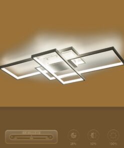 kelvo® QUADRA KLV-101-0294 Φωτιστικό Οροφής LED 100W 10000lm 120° AC 220-240V IP20 Ρυθμιζόμενο Λευκό CCT με Χειριστήριο από 2700K έως 6000K Dimmable – Lumileds SMD Chip – Λευκό Ματ – Μ85 x Π45 x Υ9cm – 3 Χρόνια Εγγύηση