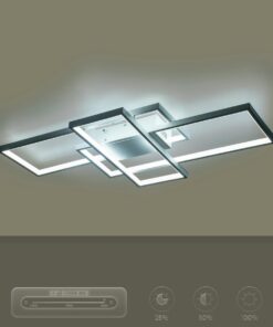 kelvo® QUADRA KLV-101-0294 Φωτιστικό Οροφής LED 100W 10000lm 120° AC 220-240V IP20 Ρυθμιζόμενο Λευκό CCT με Χειριστήριο από 2700K έως 6000K Dimmable – Lumileds SMD Chip – Λευκό Ματ – Μ85 x Π45 x Υ9cm – 3 Χρόνια Εγγύηση