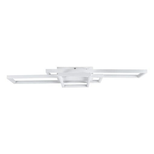 kelvo® QUADRA KLV-101-0294 Φωτιστικό Οροφής LED 100W 10000lm 120° AC 220-240V IP20 Ρυθμιζόμενο Λευκό CCT με Χειριστήριο από 2700K έως 6000K Dimmable – Lumileds SMD Chip – Λευκό Ματ – Μ85 x Π45 x Υ9cm – 3 Χρόνια Εγγύηση