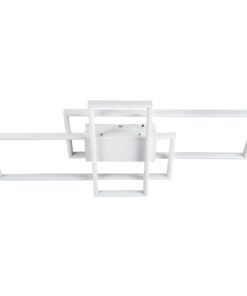 kelvo® QUADRA KLV-101-0294 Φωτιστικό Οροφής LED 100W 10000lm 120° AC 220-240V IP20 Ρυθμιζόμενο Λευκό CCT με Χειριστήριο από 2700K έως 6000K Dimmable – Lumileds SMD Chip – Λευκό Ματ – Μ85 x Π45 x Υ9cm – 3 Χρόνια Εγγύηση