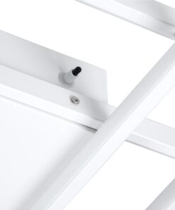kelvo® QUADRA KLV-101-0294 Φωτιστικό Οροφής LED 100W 10000lm 120° AC 220-240V IP20 Ρυθμιζόμενο Λευκό CCT με Χειριστήριο από 2700K έως 6000K Dimmable – Lumileds SMD Chip – Λευκό Ματ – Μ85 x Π45 x Υ9cm – 3 Χρόνια Εγγύηση