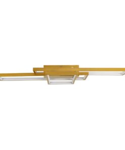 kelvo® QUADRA KLV-101-0295 Φωτιστικό Οροφής LED 100W 10000lm 120° AC 220-240V IP20 Ρυθμιζόμενο Λευκό CCT με Χειριστήριο από 2700K έως 6000K Dimmable – Lumileds SMD Chip – Σαμπανιζέ Χρυσό Ματ – Μ85 x Π45 x Υ9cm – 3 Χρόνια Εγγύηση