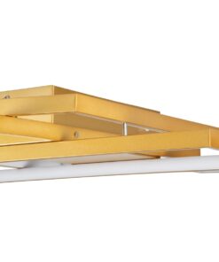 kelvo® QUADRA KLV-101-0298 Φωτιστικό Οροφής LED 120W 12000lm 120° AC 220-240V IP20 Ρυθμιζόμενο Λευκό CCT με Χειριστήριο από 2700K έως 6000K Dimmable – Lumileds SMD Chip – Σαμπανιζέ Χρυσό Ματ – Μ105 x Π60 x Υ9cm – 3 Χρόνια Εγγύηση