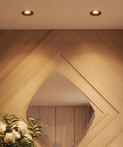 kelvo® DOT KLV-101-0299 Χωνευτό Φωτιστικό Downlight Σποτ LED 5W 625lm 38° AC 220-240V IP20 Θερμό Λευκό 2700K – Bridgelux COB Chip & TÜV SÜD Driver – Μαύρο Ματ – Μ4 x Π4 x Υ5.9cm / Q3.5cm – 5 Χρόνια Εγγύηση