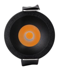 kelvo® DOT KLV-101-0299 Χωνευτό Φωτιστικό Downlight Σποτ LED 5W 625lm 38° AC 220-240V IP20 Θερμό Λευκό 2700K – Bridgelux COB Chip & TÜV SÜD Driver – Μαύρο Ματ – Μ4 x Π4 x Υ5.9cm / Q3.5cm – 5 Χρόνια Εγγύηση
