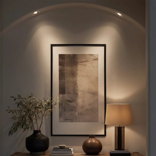 kelvo® DOT KLV-101-0303 Χωνευτό Φωτιστικό Downlight Σποτ LED 5W 650lm 38° AC 220-240V IP20 Φυσικό Λευκό 4500K – Bridgelux COB Chip & TÜV SÜD Driver – Λευκό & Μαύρο Ματ – Μ4 x Π4 x Υ5.9cm / Q3.5cm – 5 Χρόνια Εγγύηση