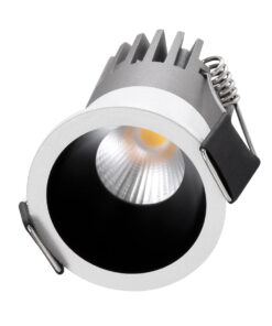kelvo® DOT KLV-101-0303 Χωνευτό Φωτιστικό Downlight Σποτ LED 5W 650lm 38° AC 220-240V IP20 Φυσικό Λευκό 4500K – Bridgelux COB Chip & TÜV SÜD Driver – Λευκό & Μαύρο Ματ – Μ4 x Π4 x Υ5.9cm / Q3.5cm – 5 Χρόνια Εγγύηση
