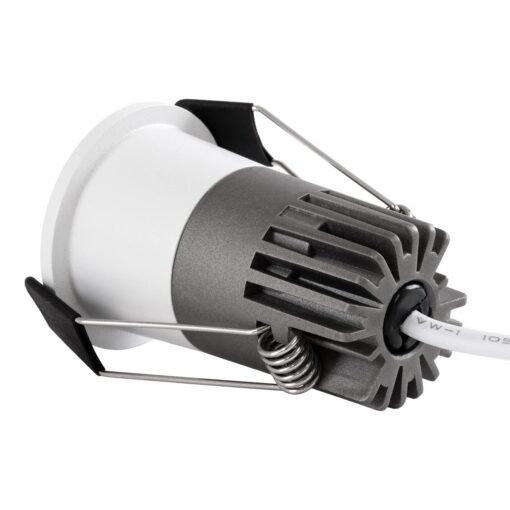 kelvo® DOT KLV-101-0303 Χωνευτό Φωτιστικό Downlight Σποτ LED 5W 650lm 38° AC 220-240V IP20 Φυσικό Λευκό 4500K – Bridgelux COB Chip & TÜV SÜD Driver – Λευκό & Μαύρο Ματ – Μ4 x Π4 x Υ5.9cm / Q3.5cm – 5 Χρόνια Εγγύηση