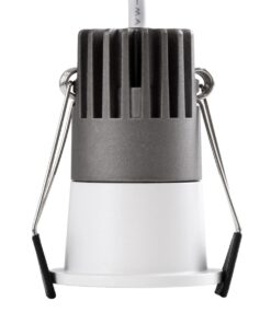 kelvo® DOT KLV-101-0303 Χωνευτό Φωτιστικό Downlight Σποτ LED 5W 650lm 38° AC 220-240V IP20 Φυσικό Λευκό 4500K – Bridgelux COB Chip & TÜV SÜD Driver – Λευκό & Μαύρο Ματ – Μ4 x Π4 x Υ5.9cm / Q3.5cm – 5 Χρόνια Εγγύηση