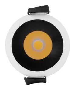 kelvo® DOT KLV-101-0303 Χωνευτό Φωτιστικό Downlight Σποτ LED 5W 650lm 38° AC 220-240V IP20 Φυσικό Λευκό 4500K – Bridgelux COB Chip & TÜV SÜD Driver – Λευκό & Μαύρο Ματ – Μ4 x Π4 x Υ5.9cm / Q3.5cm – 5 Χρόνια Εγγύηση