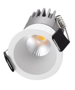 kelvo® DOT KLV-101-0304 Χωνευτό Φωτιστικό Downlight Σποτ LED 5W 650lm 38° AC 220-240V IP20 Φυσικό Λευκό 4500K – Bridgelux COB Chip & TÜV SÜD Driver – Λευκό Ματ – Μ4 x Π4 x Υ5.9cm / Q3.5cm – 5 Χρόνια Εγγύηση