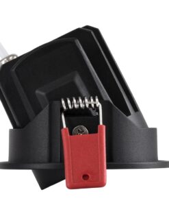 kelvo® LEO KLV-101-0311 Χωνευτό Κινούμενο Φωτιστικό Downlight Σποτ με Honeycomb Anti-Glare Reflector LED 10W 1250lm 38° AC 220-240V IP20 Θερμό Λευκό 2700K – Bridgelux COB Chip & TÜV SÜD Driver – Μαύρο Ματ – Μ8.5 x Π8.5 x Υ6.6cm / Q7.5cm – 5 Χρόνια Εγγύηση